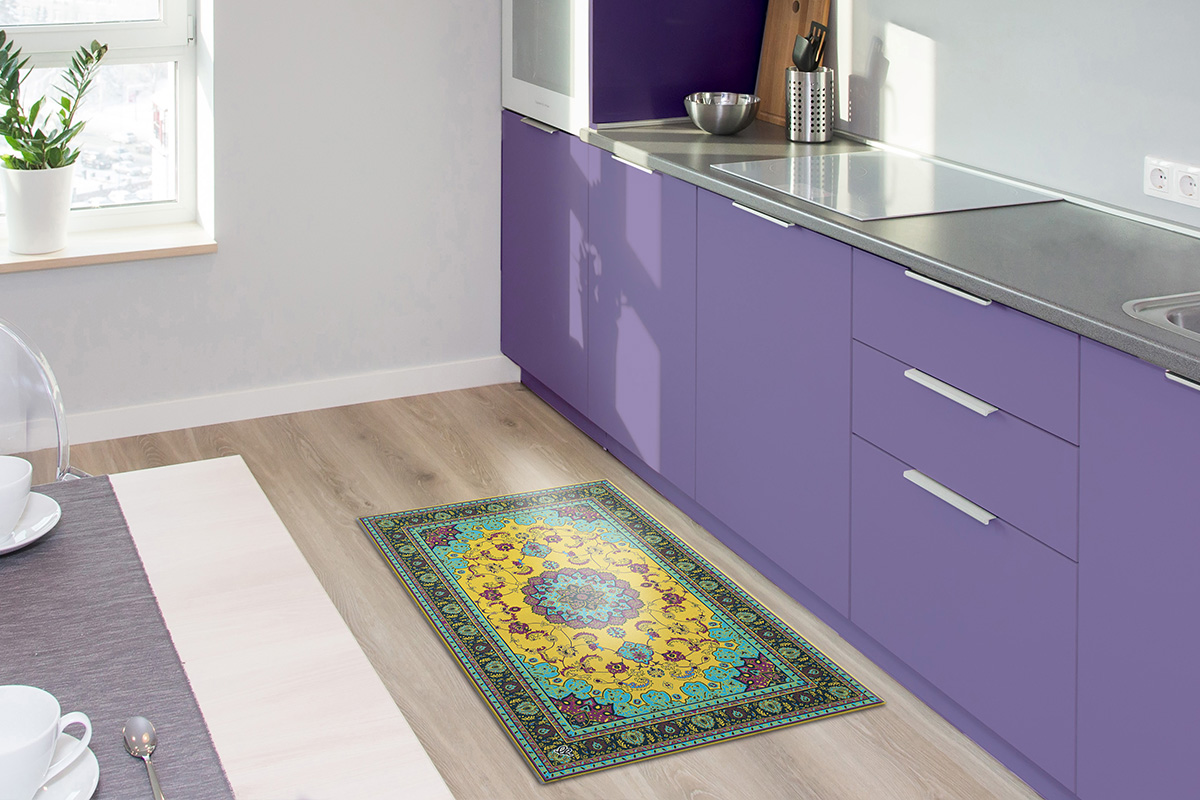 abbinare i colori con i gialli e i verdi del tappeto WINNER