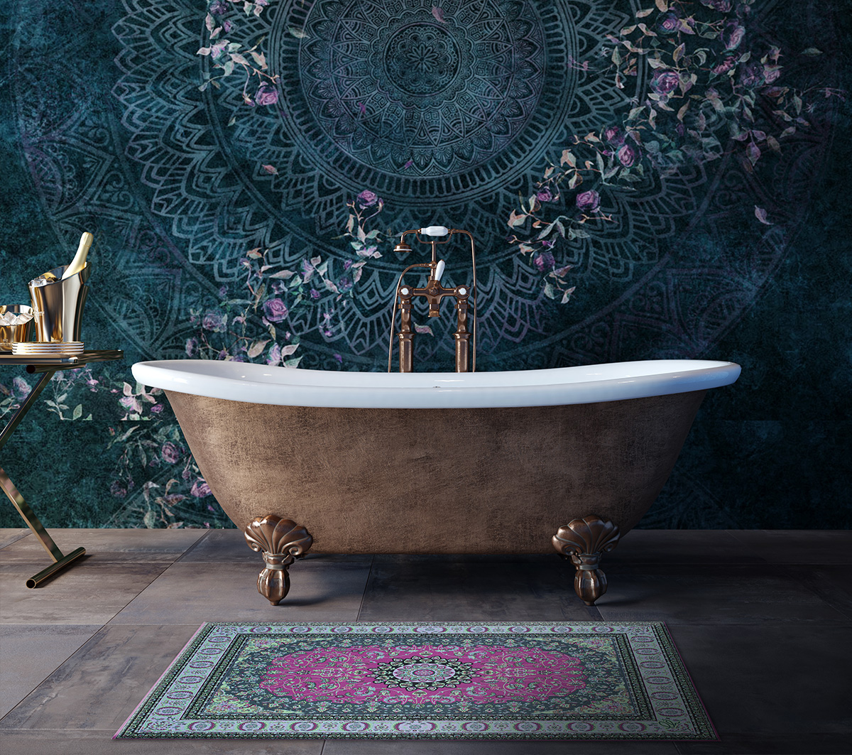 with the help of an expert you can even put it in the bathroom