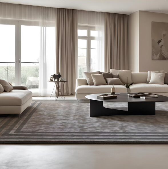 Tappeto di lusso in salotto